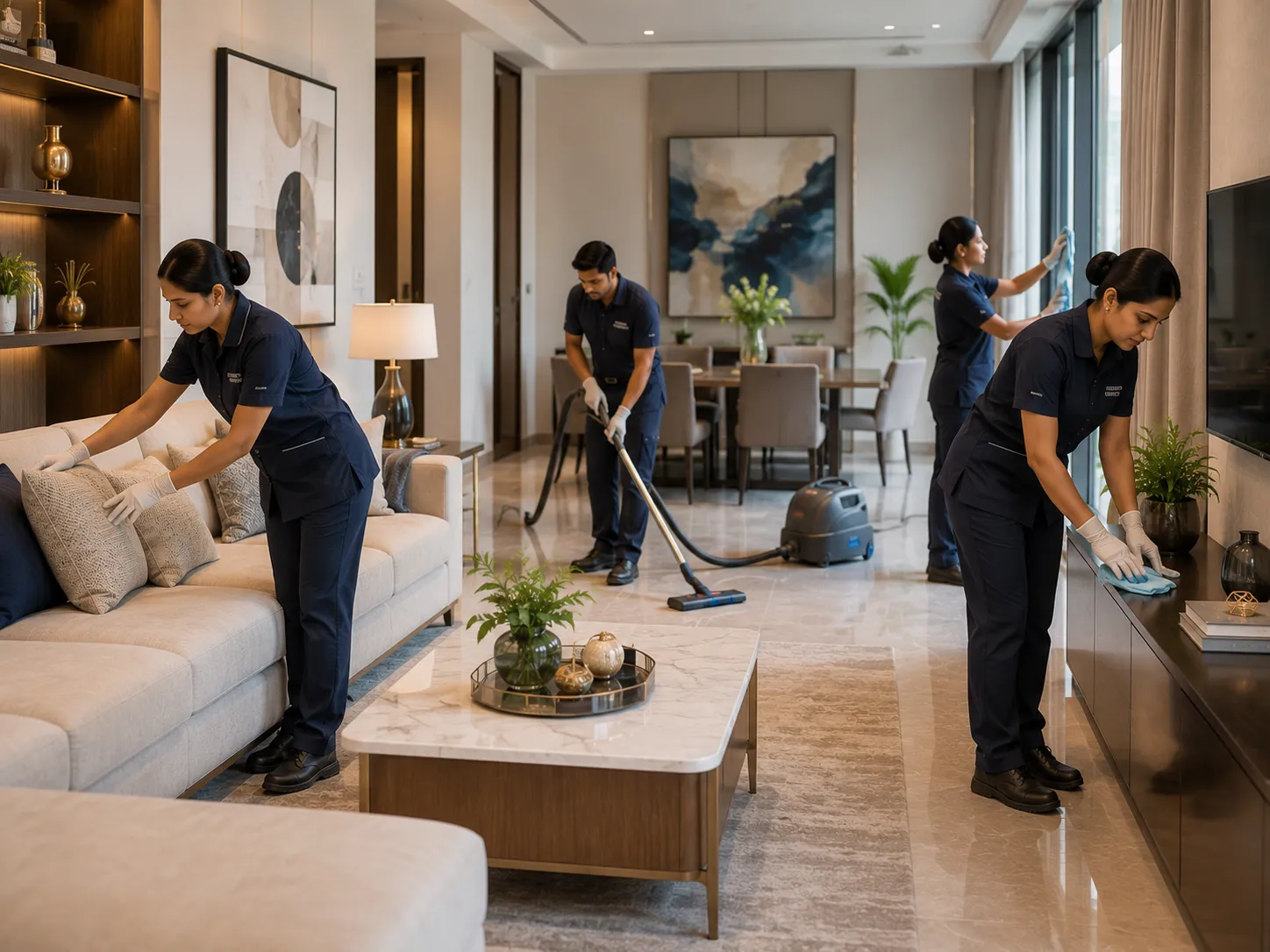 Housekeeping and janitorial services — Nirvana Property Management, Bangalore